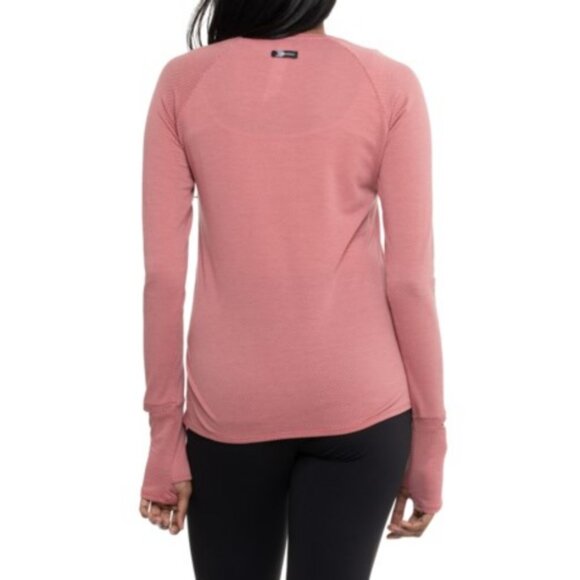 NEW Oiselle Flyout Shirt 6 or 8 Watch View Long Sleeve Running Top Rose Pink S - Picture 2 of 16